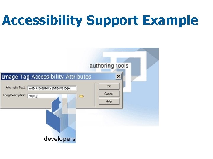 Accessibility Support Example 