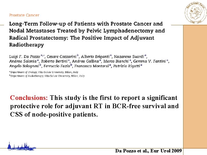 Conclusions: This study is the first to report a significant protective role for adjuvant