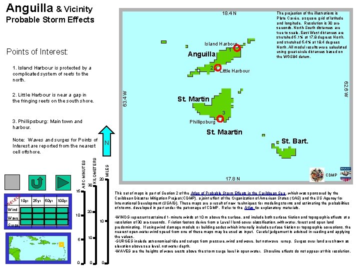 Anguilla & Vicinity 18. 4 N Probable Storm Effects Anguilla Island Harbour 1 Points