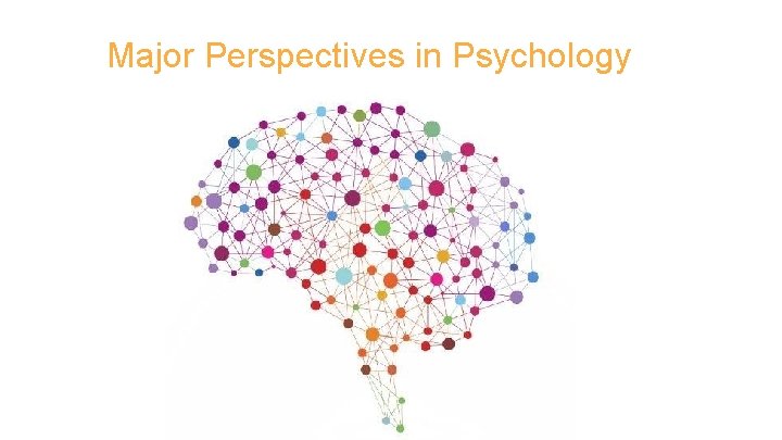 Major Perspectives in Psychology 