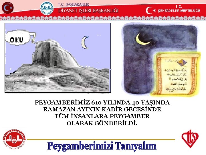 T. C. ŞEHZADELER MÜFTÜLÜĞÜ KÖYCEĞİZ MÜFTÜLÜĞÜ PEYGAMBERİMİZ 610 YILINDA 40 YAŞINDA RAMAZAN AYININ KADİR