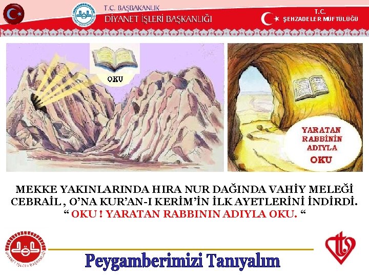 T. C. ŞEHZADELER MÜFTÜLÜĞÜ KÖYCEĞİZ MÜFTÜLÜĞÜ MEKKE YAKINLARINDA HIRA NUR DAĞINDA VAHİY MELEĞİ CEBRAİL