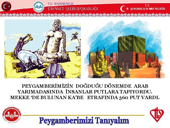 T. C. ŞEHZADELER MÜFTÜLÜĞÜ KÖYCEĞİZ MÜFTÜLÜĞÜ PEYGAMBERİMİZİN DOĞDUĞU DÖNEMDE ARAB YARIMADASINDA İNSANLAR PUTLARA TAPIYORDU.
