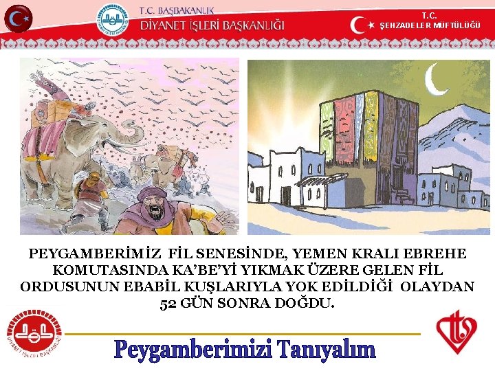 T. C. ŞEHZADELER MÜFTÜLÜĞÜ KÖYCEĞİZ MÜFTÜLÜĞÜ PEYGAMBERİMİZ FİL SENESİNDE, YEMEN KRALI EBREHE KOMUTASINDA KA’BE’Yİ
