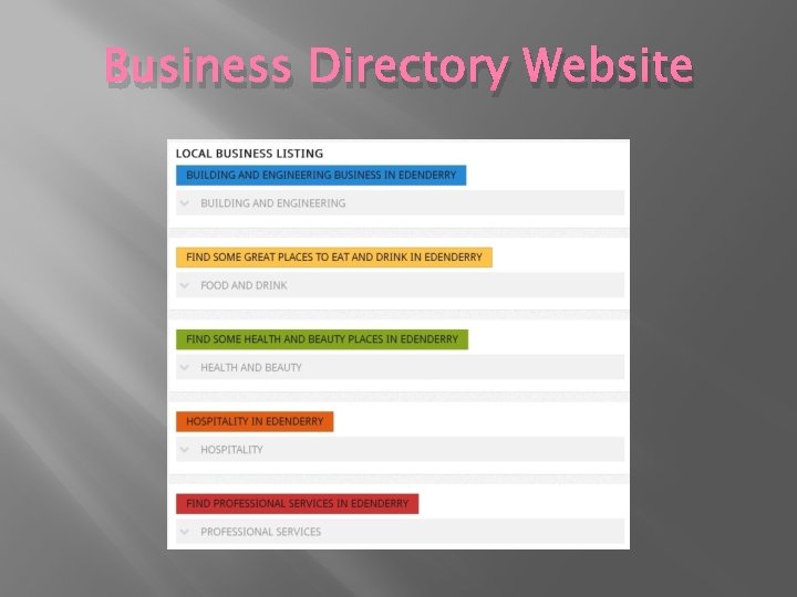 Business Directory Website 