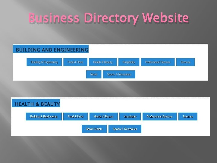 Business Directory Website 