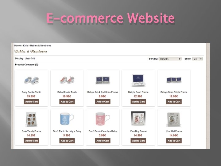 E-commerce Website 