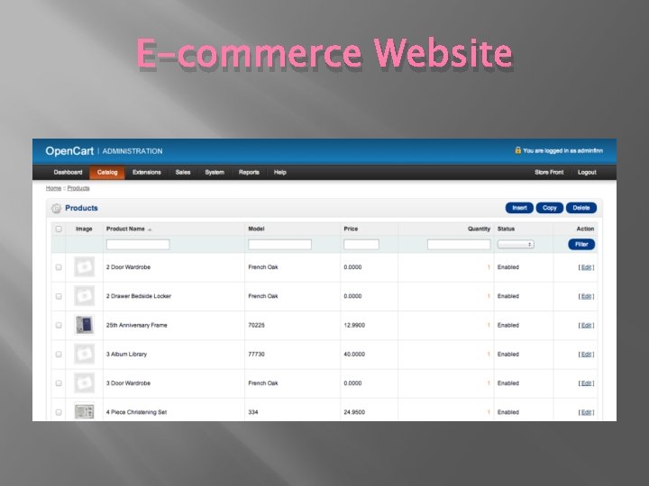 E-commerce Website 