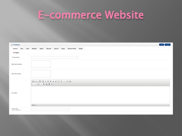 E-commerce Website 