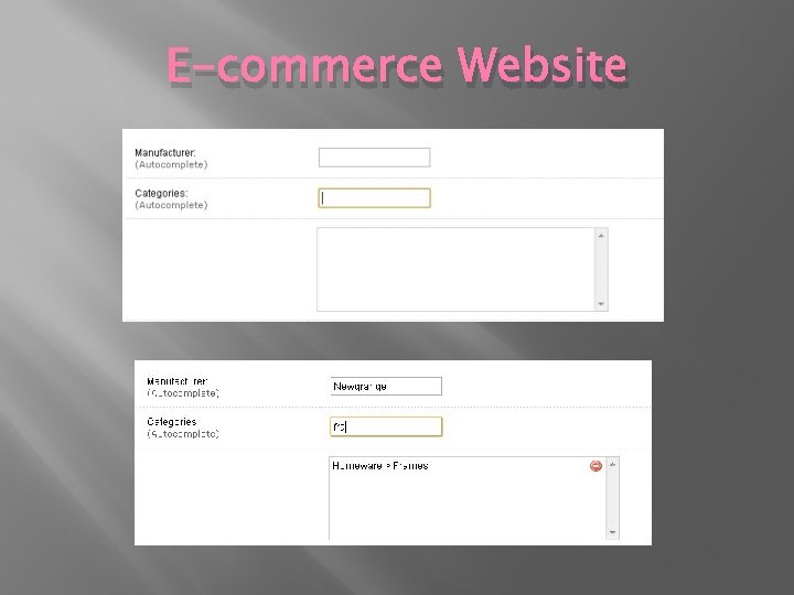 E-commerce Website 