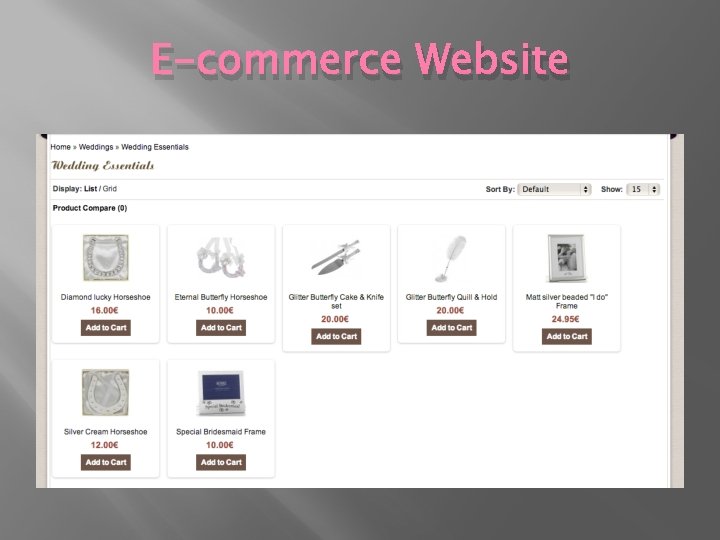 E-commerce Website 