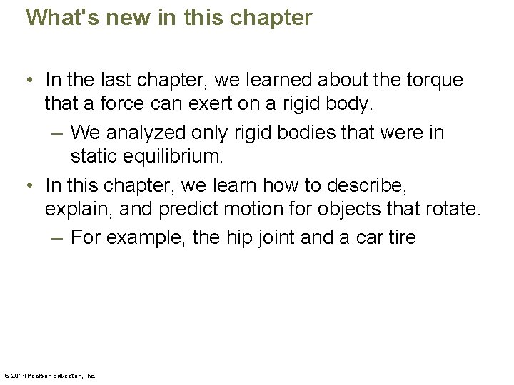 What's new in this chapter • In the last chapter, we learned about the