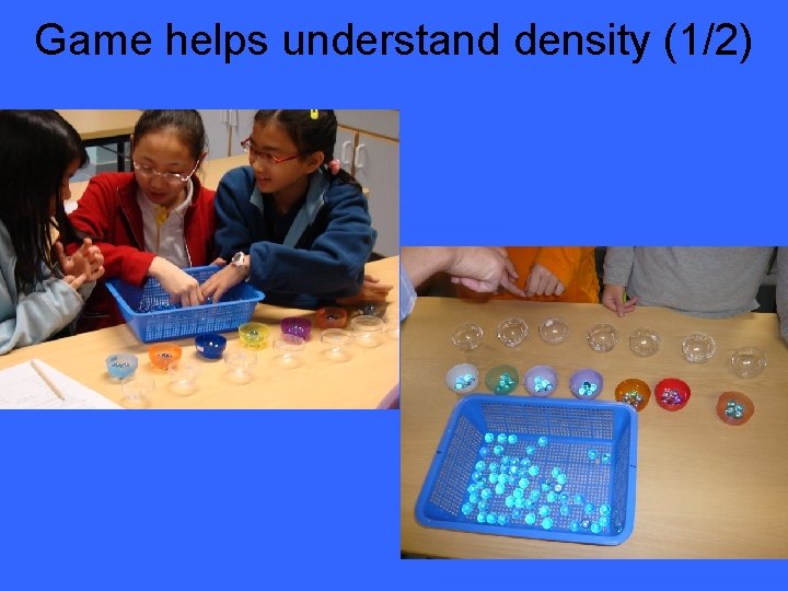 Game helps understand density (1/2) 