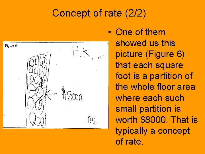 Concept of rate (2/2) Figure 6. • One of them showed us this picture