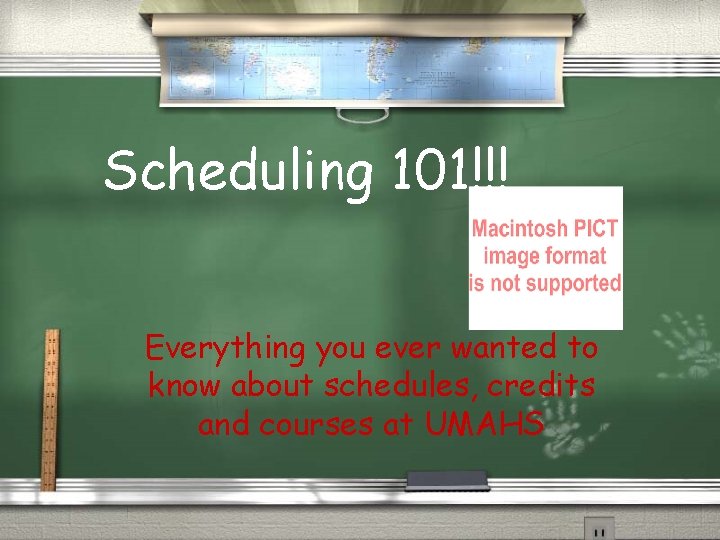 Scheduling 101!!! Everything you ever wanted to know about schedules, credits and courses at