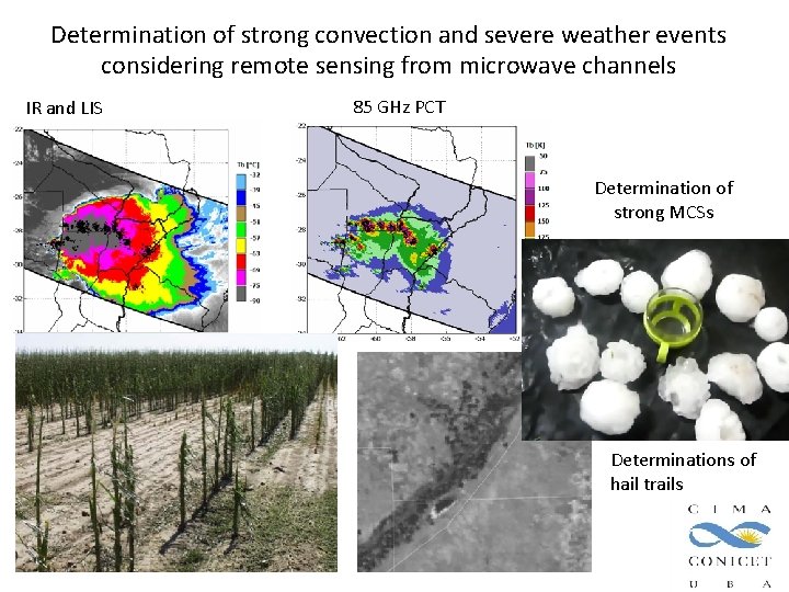 Determination of strong convection and severe weather events considering remote sensing from microwave channels Determination of strong convection and severe weather events considering remote sensing from microwave channels