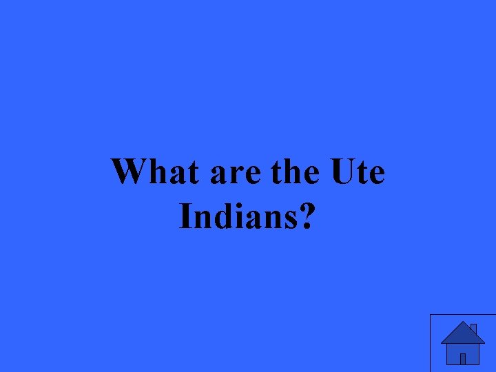 What are the Ute Indians? 