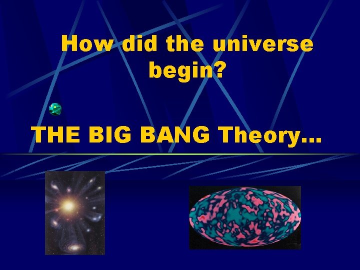 How did the universe begin? THE BIG BANG Theory… 