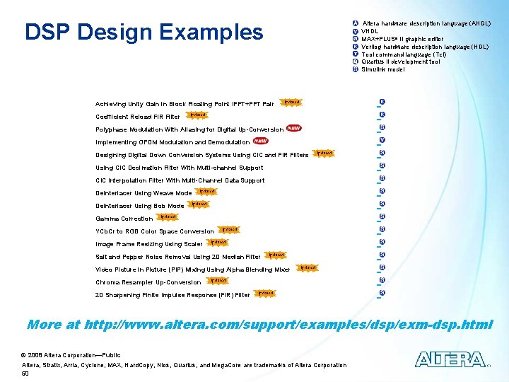 altera dsp builder examples