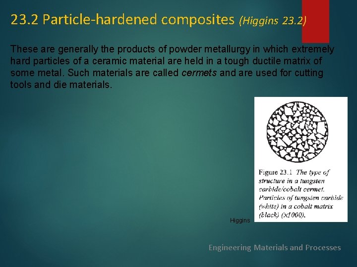 23. 2 Particle-hardened composites (Higgins 23. 2) These are generally the products of powder 23. 2 Particle-hardened composites (Higgins 23. 2) These are generally the products of powder