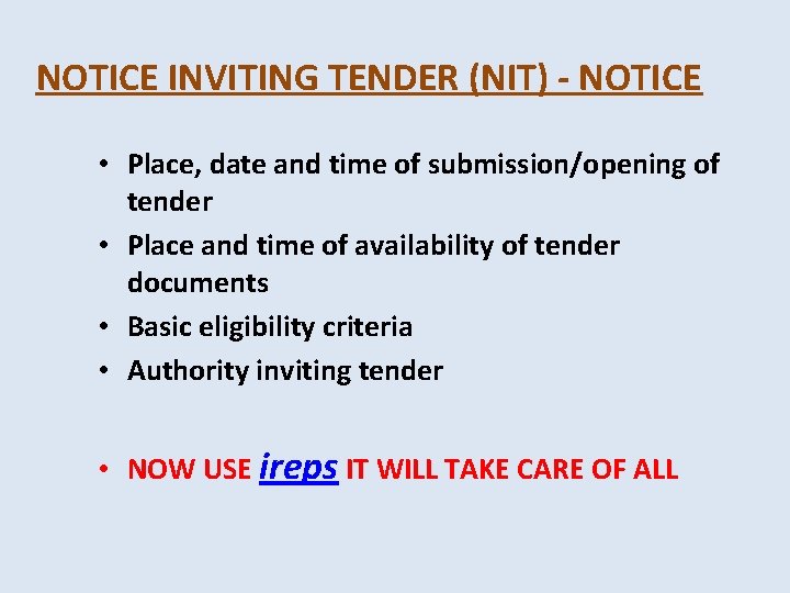 NOTICE INVITING TENDER (NIT) - NOTICE • Place, date and time of submission/opening of NOTICE INVITING TENDER (NIT) - NOTICE • Place, date and time of submission/opening of