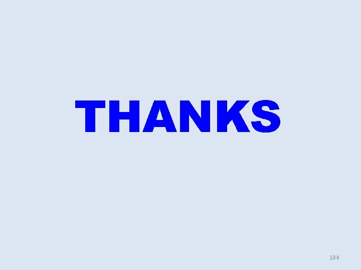 THANKS 184 THANKS 184