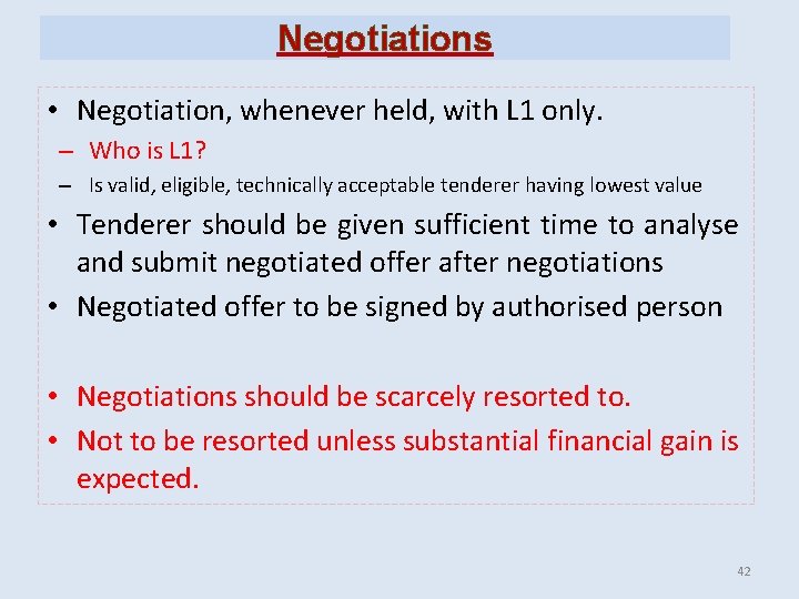 Negotiations • Negotiation, whenever held, with L 1 only. – Who is L 1? Negotiations • Negotiation, whenever held, with L 1 only. – Who is L 1?