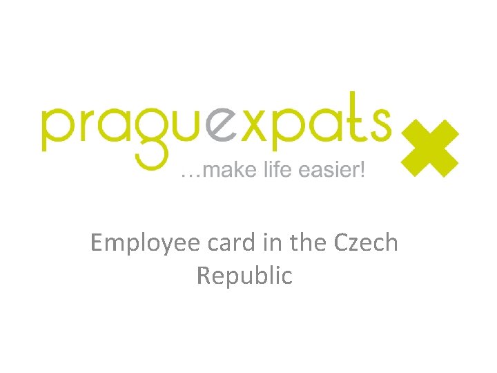 Employee card in the Czech Republic 