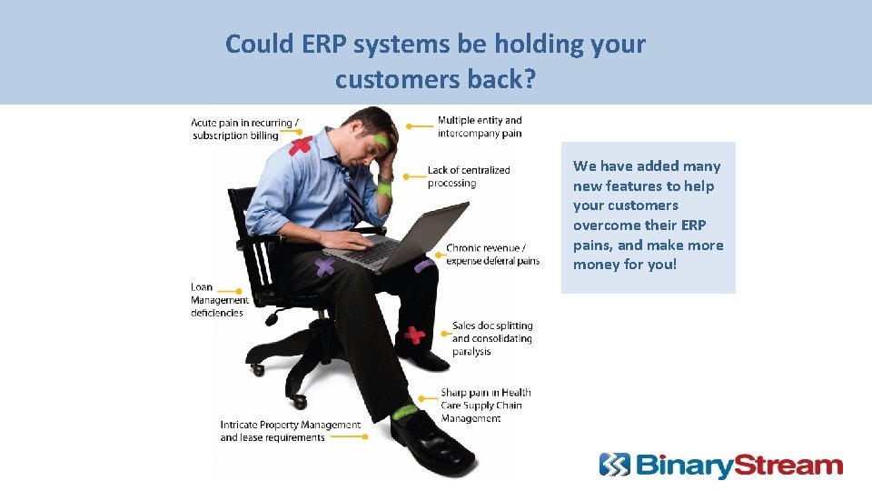 Could ERP systems be holding your customers back? We have added many new features Could ERP systems be holding your customers back? We have added many new features