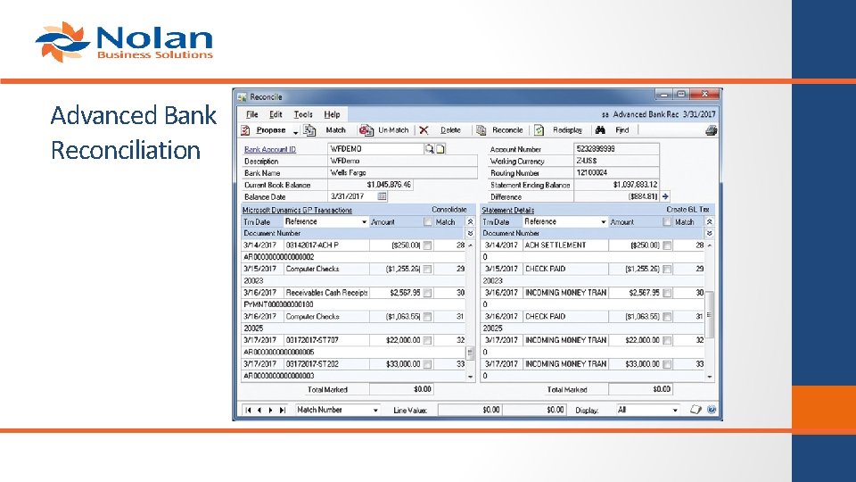 Advanced Bank Reconciliation Advanced Bank Reconciliation