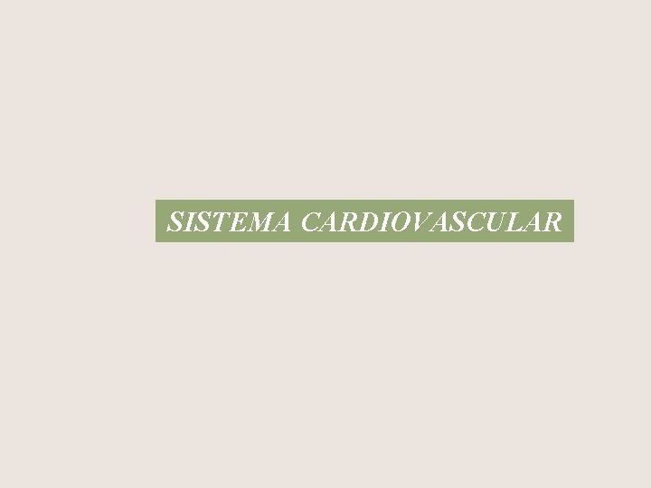 SISTEMA CARDIOVASCULAR 