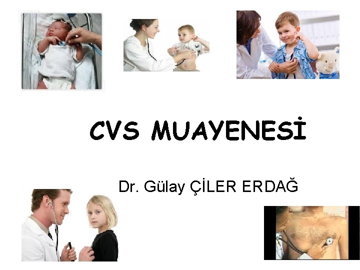 CVS MUAYENESİ Dr. Gülay ÇİLER ERDAĞ 