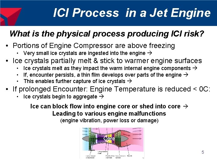 ICI Process in a Jet Engine What is the physical process producing ICI risk?
