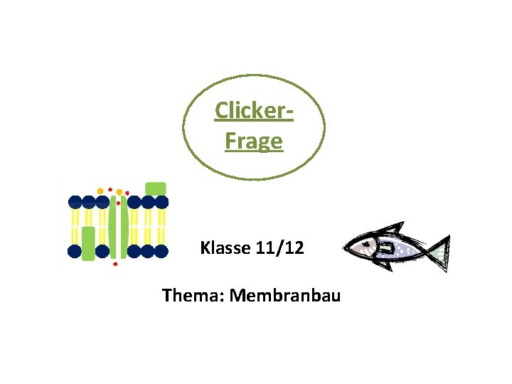 Clicker. Frage Klasse 11/12 Thema: Membranbau 