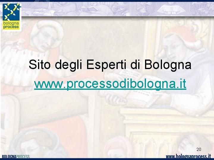 Sito degli Esperti di Bologna www. processodibologna. it 20 