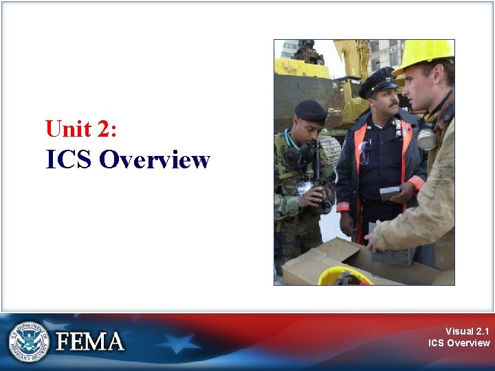 Unit 2: ICS Overview Visual 2. 1 ICS Overview 
