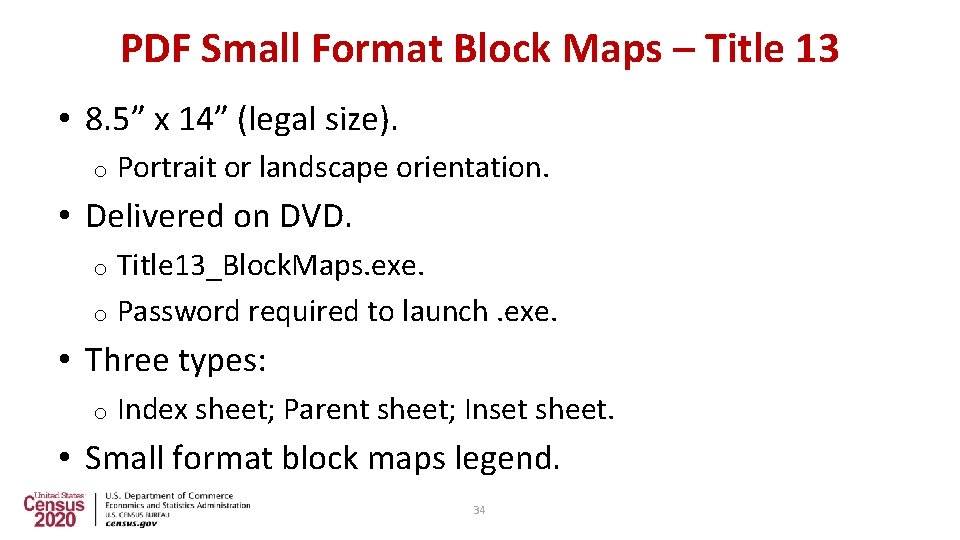 PDF Small Format Block Maps – Title 13 • 8. 5” x 14” (legal