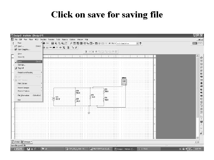Click on save for saving file 