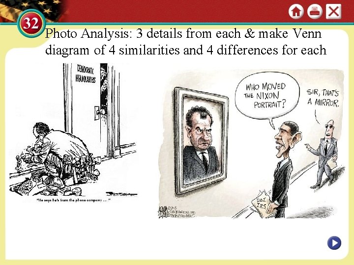 Photo Analysis: 3 details from each & make Venn diagram of 4 similarities and