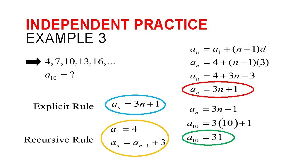 INDEPENDENT PRACTICE EXAMPLE 3 