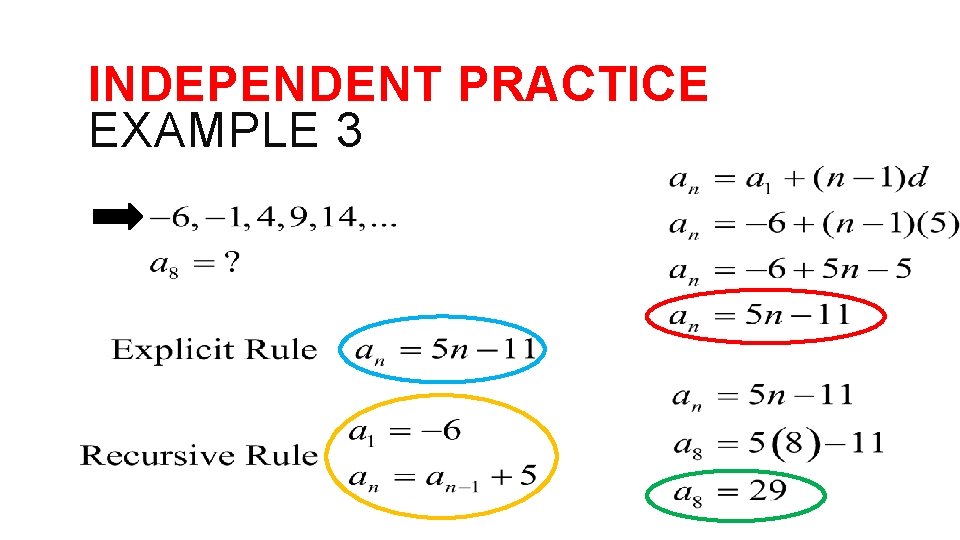 INDEPENDENT PRACTICE EXAMPLE 3 