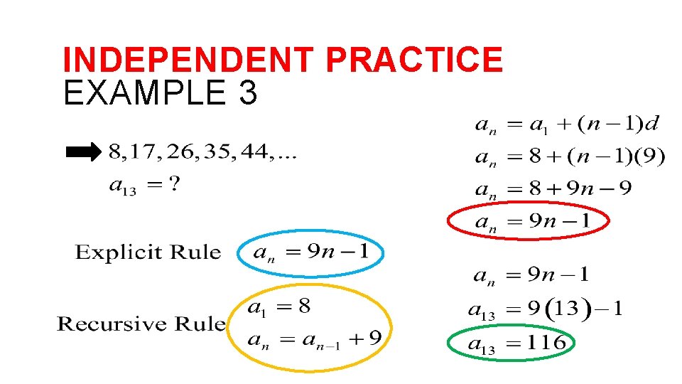 INDEPENDENT PRACTICE EXAMPLE 3 