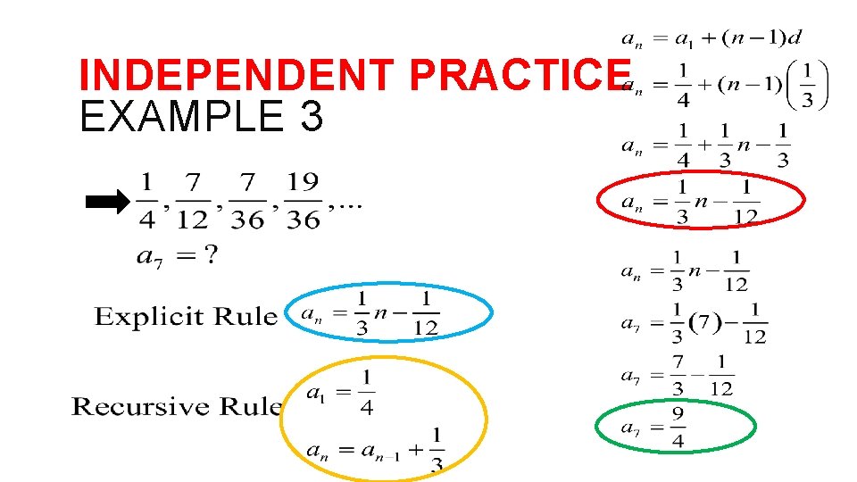 INDEPENDENT PRACTICE EXAMPLE 3 