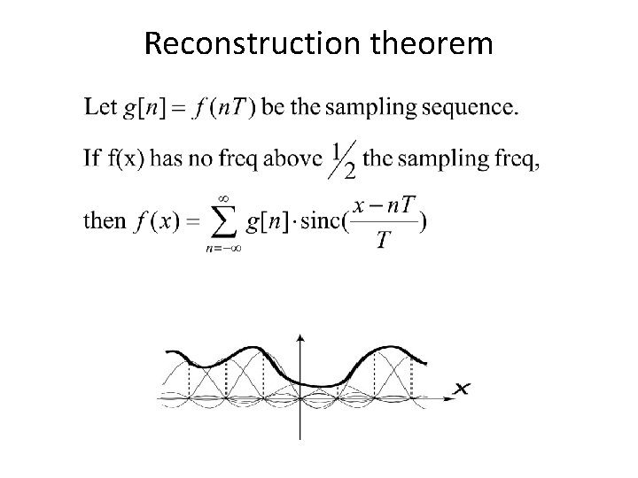 Reconstruction theorem 