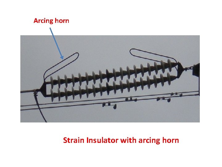 Arcing horn Strain Insulator with arcing horn Arcing horn Strain Insulator with arcing horn