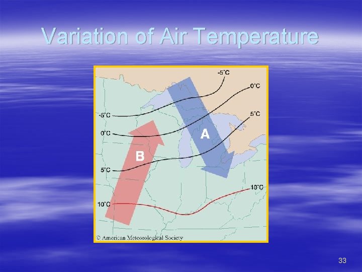 Variation of Air Temperature 33 