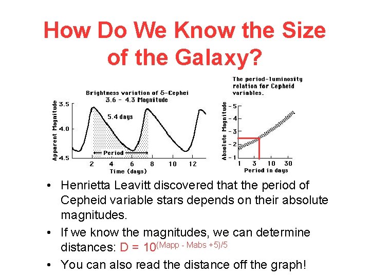 How Do We Know the Size of the Galaxy? • Henrietta Leavitt discovered that