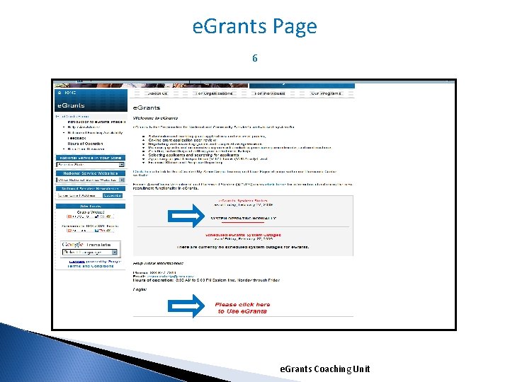 e. Grants Page 6 e. Grants Coaching Unit 1/5/2022 