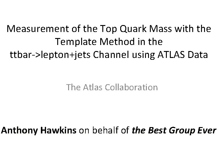 Measurement of the Top Quark Mass with the Template Method in the ttbar >lepton+jets