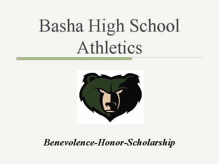 Basha High School Athletics Benevolence-Honor-Scholarship 